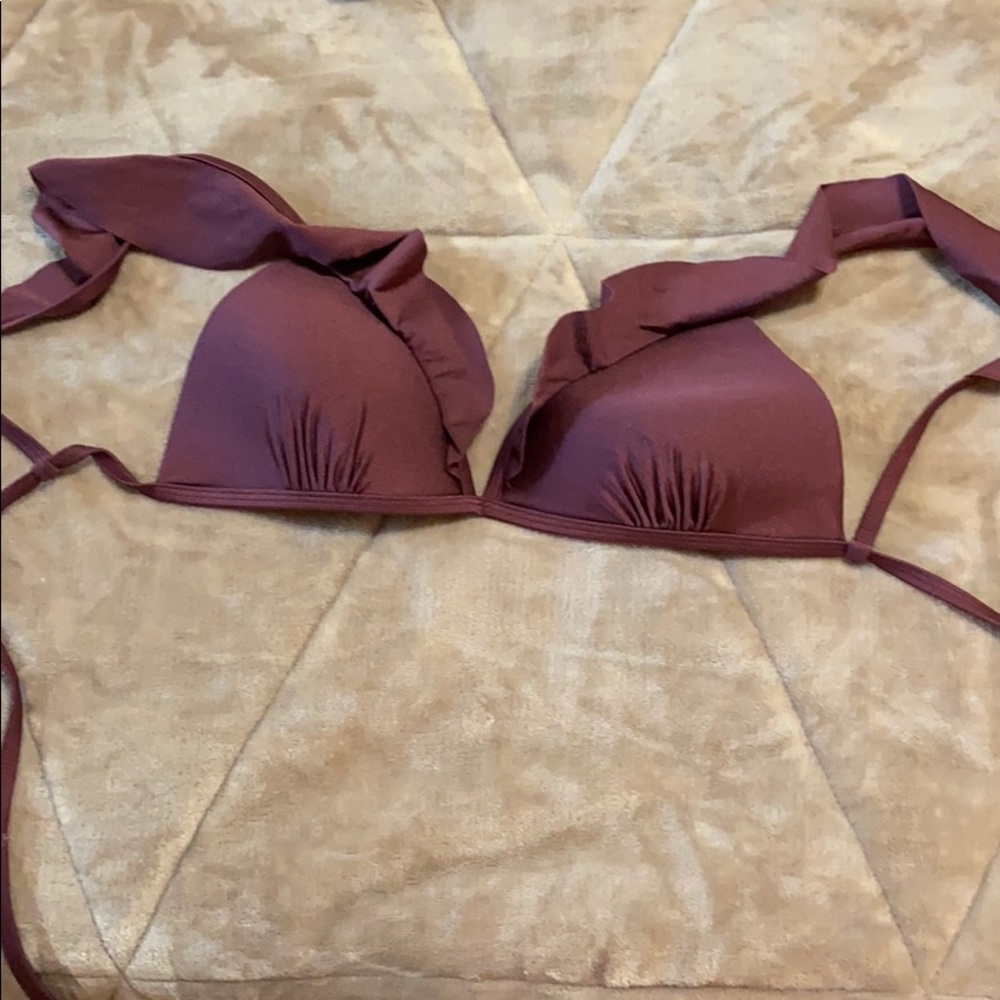 dark purple bikini top